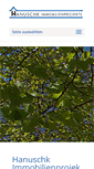 Mobile Screenshot of hanuschk-immobilien.de